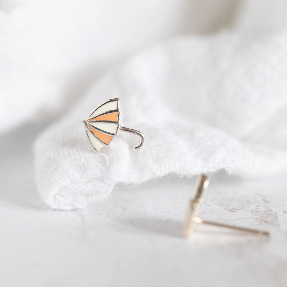 Mini Umbrella Studs (S925) - Only 1 left! - Picture 5 of 7